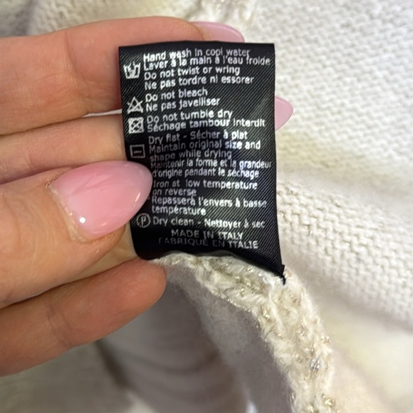 SOLD OUT Saks Fifth Avenue Cardigan Sweater with Shawl Collar and Ribbed Knit - Picture 11 of 12